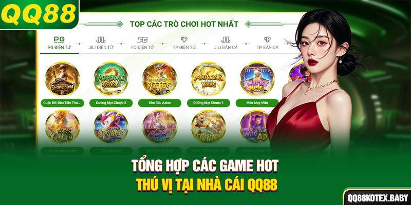 Tổng hợp các game hot, thú vị tại nhà cái QQ88